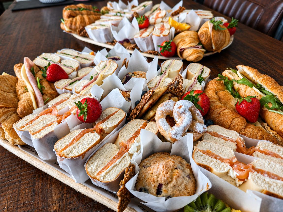 A Grazer Liverpool brunch platter delivered to a Liverpool apartment