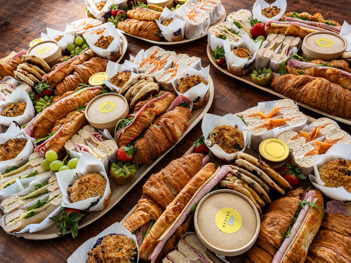 Brunch platter laid out for the morning after