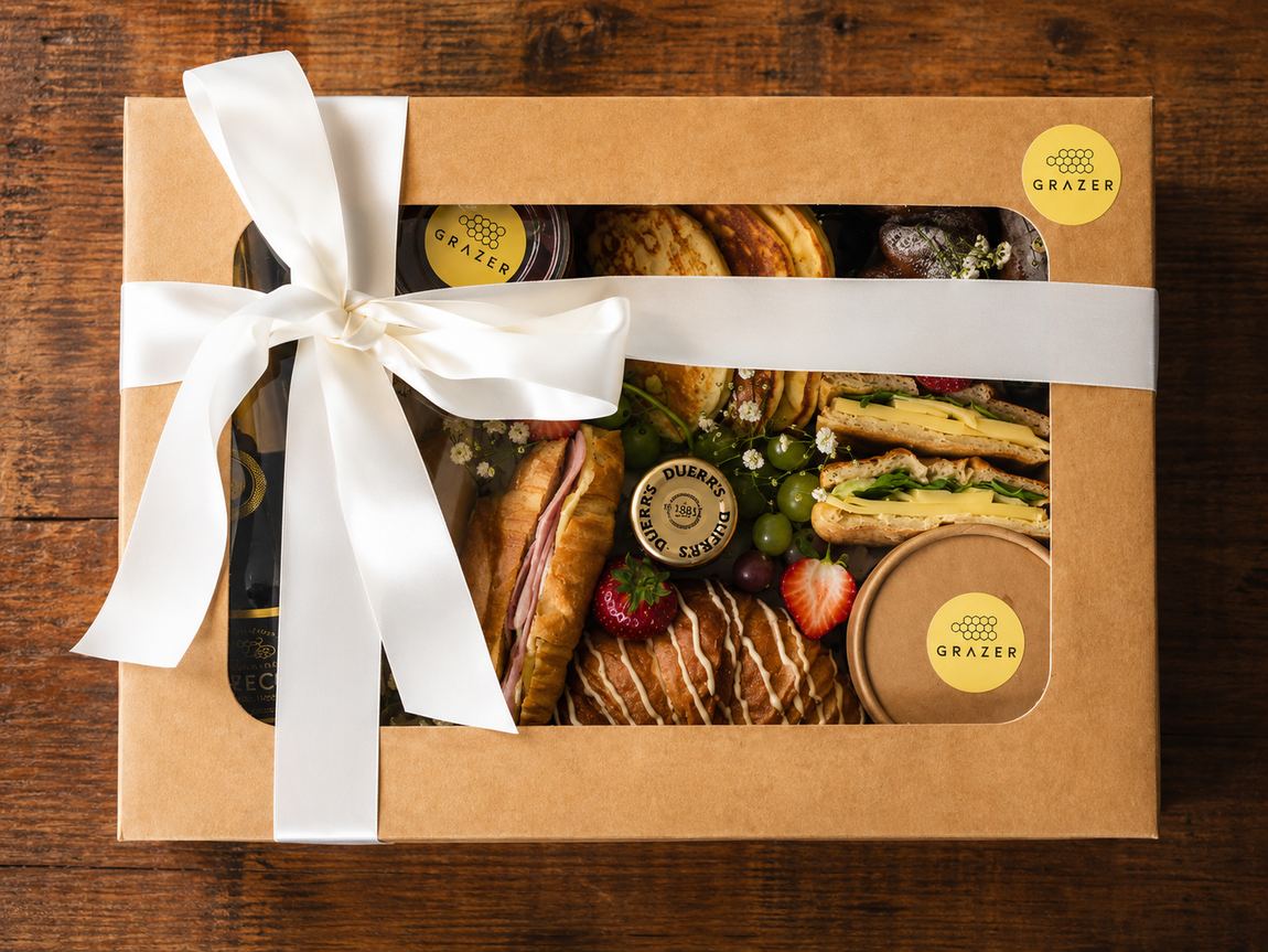 Wedding morning box for the bridal party